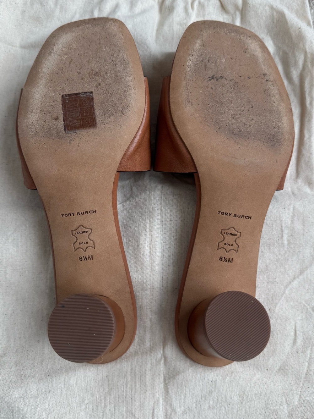 Tory Burch Ines Mule Sandal 55mm Goat Leather In Tan - Picture 6 of 8